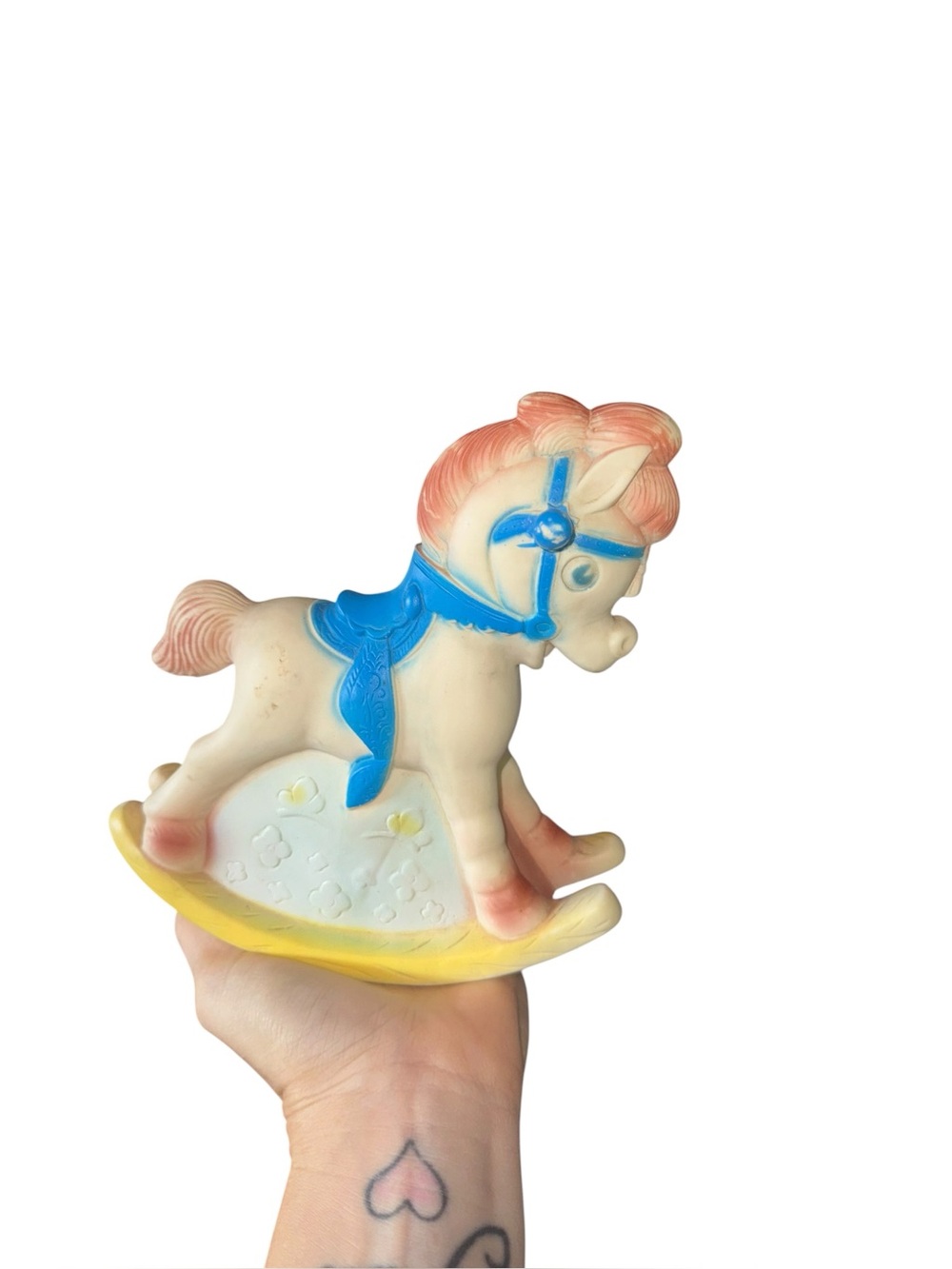 Vintage rubber rocking horse